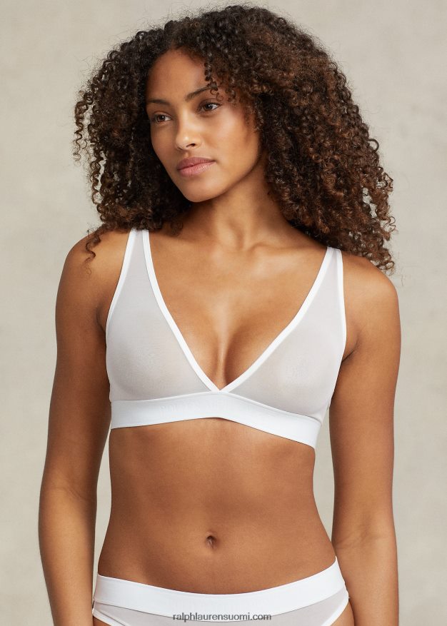 Ralph Lauren naiset verkkovuoraattomat rintaliivit 0Z24ZR3375 valkoinen pilvi