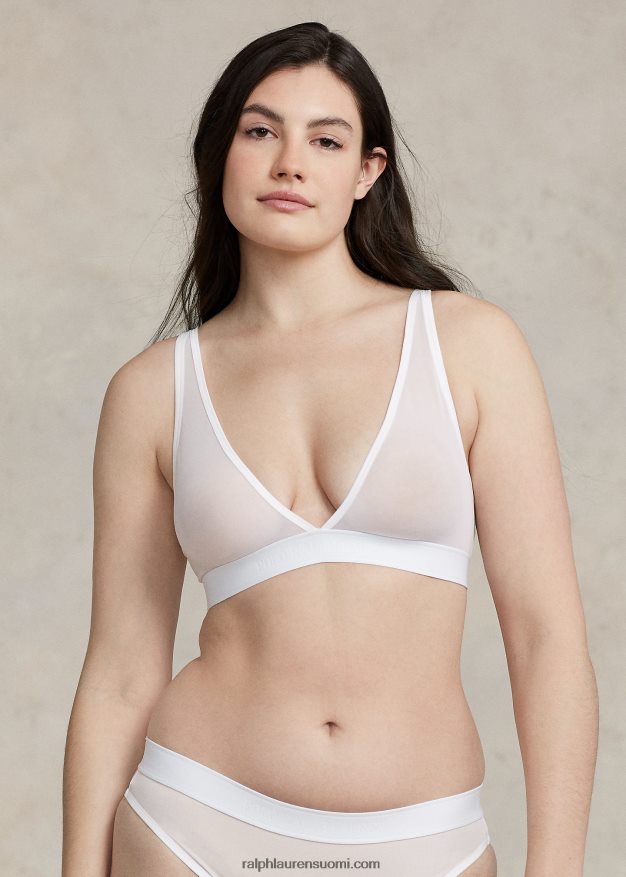 Ralph Lauren naiset verkkovuoraattomat rintaliivit 0Z24ZR3375 valkoinen pilvi