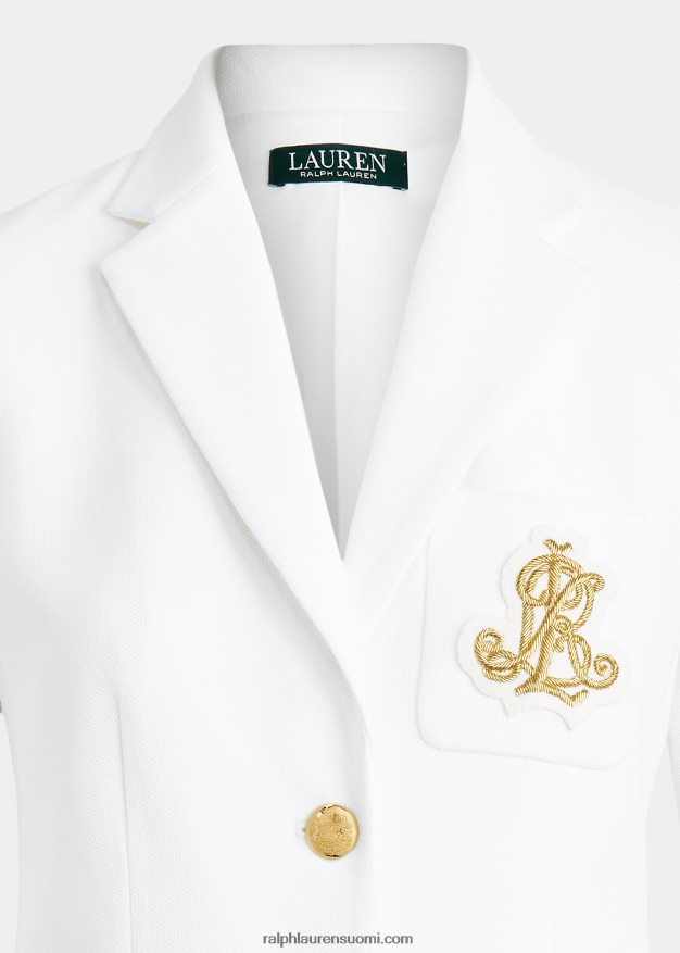 Ralph Lauren naiset jacquard bleiseri 0Z24ZR3778 valkoinen