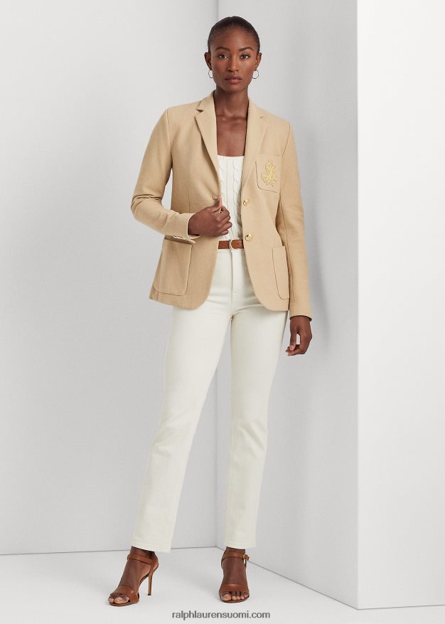 Ralph Lauren naiset jacquard bleiseri 0Z24ZR4295 koivunrusketus