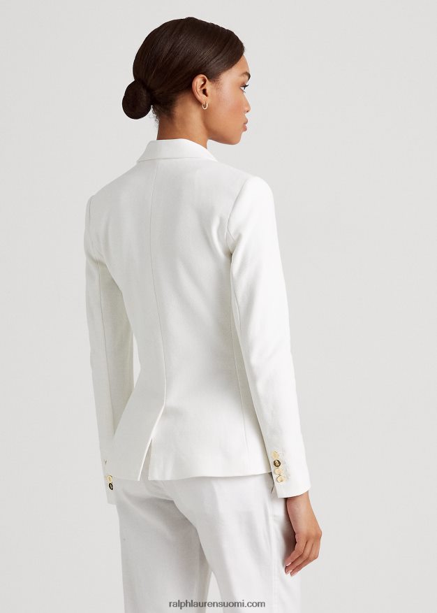 Ralph Lauren naiset jacquard bleiseri 0Z24ZR4296 valkoinen