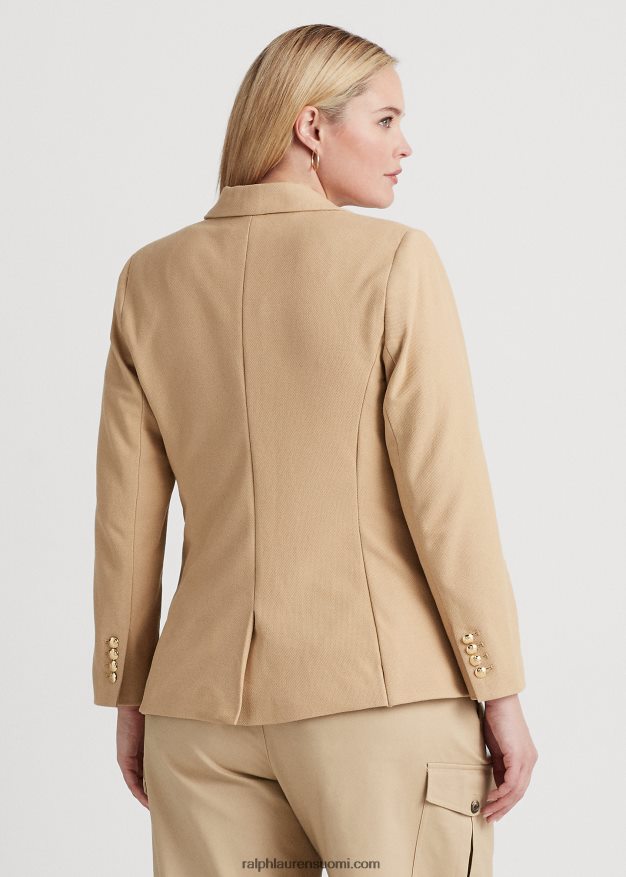 Ralph Lauren naiset jacquard bleiseri 0Z24ZR4514 koivunrusketus