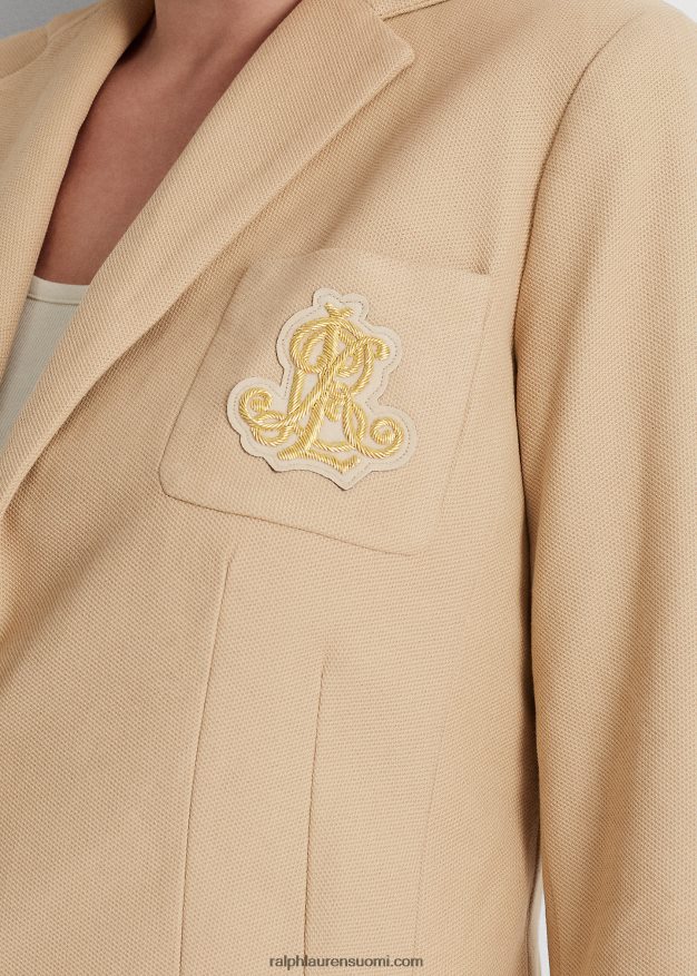 Ralph Lauren naiset jacquard bleiseri 0Z24ZR4514 koivunrusketus