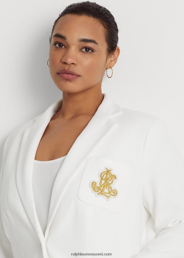 Ralph Lauren naiset jacquard bleiseri 0Z24ZR4515 valkoinen