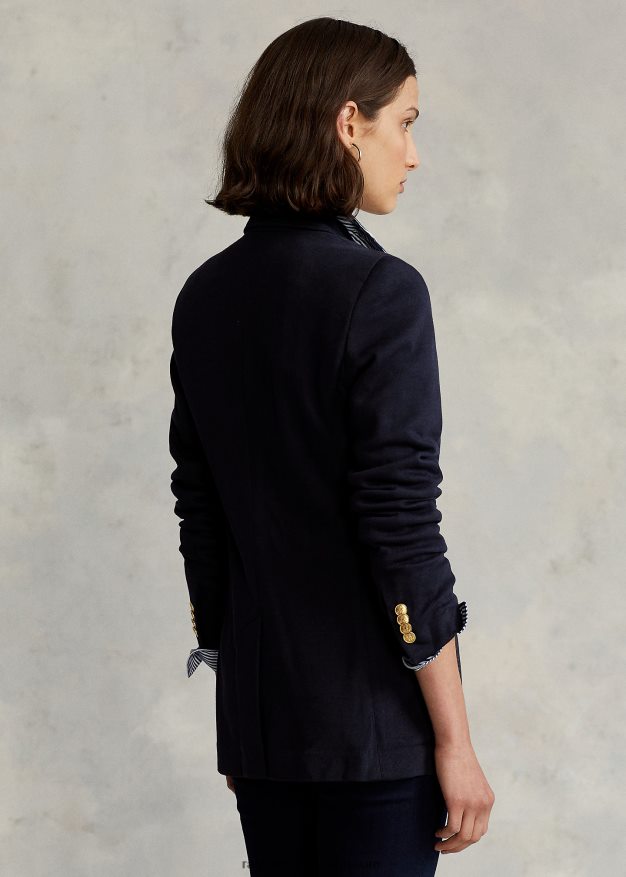 Ralph Lauren naiset kaksinkertainen jacquard-bleiseri 0Z24ZR3354 park avenue laivasto