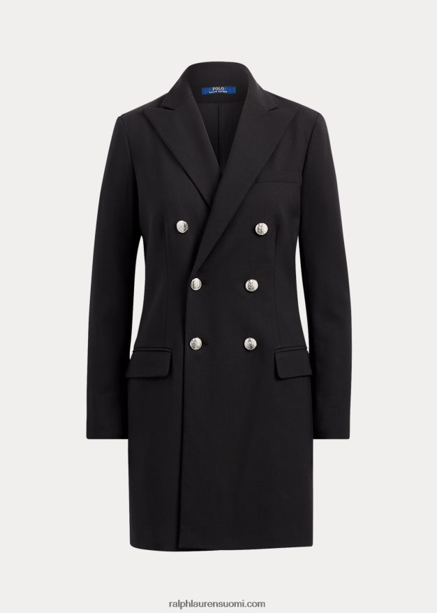 Ralph Lauren naiset kaksirivinen villableiseri 0Z24ZR4760 musta