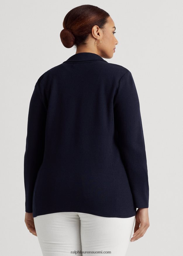 Ralph Lauren naiset kampapuuvillainen bleiseri 0Z24ZR4738 laivasto