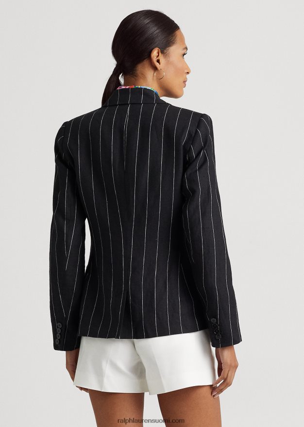 Ralph Lauren naiset neularaitainen pellavableiseri 0Z24ZR3909 musta/kerma