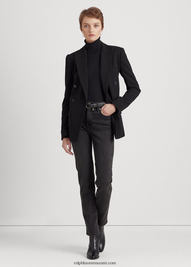 Ralph Lauren naiset villainen kreppibleiseri 0Z24ZR4191 musta