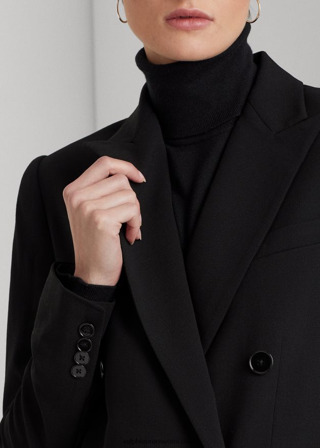 Ralph Lauren naiset villainen kreppibleiseri 0Z24ZR4191 musta