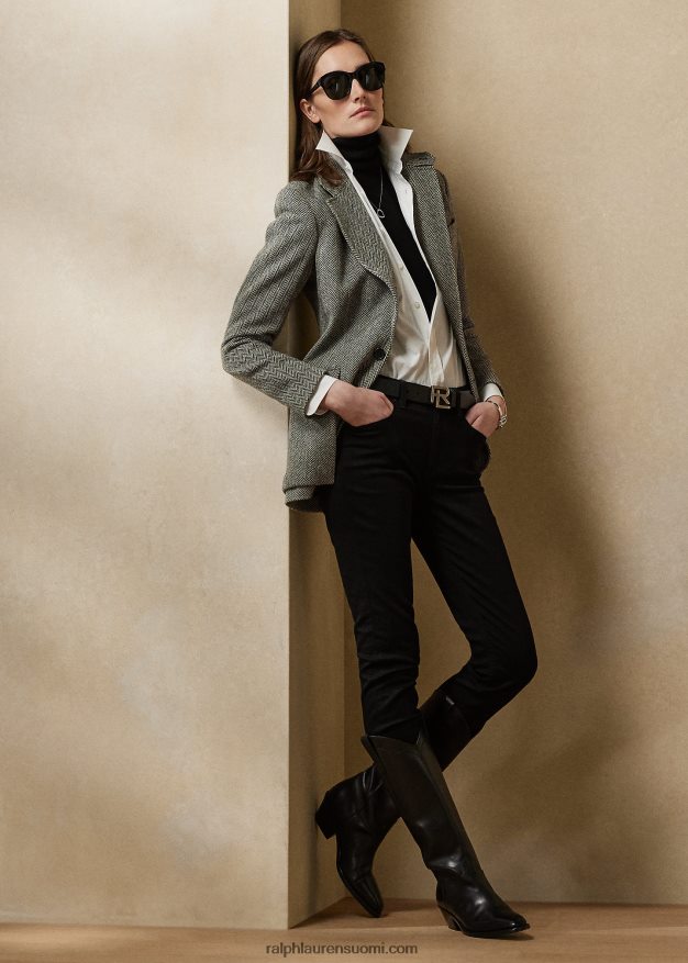 Ralph Lauren naiset 105 savukkeen farkut 0Z24ZR3585 raikas musta