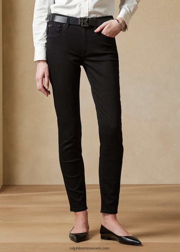 Ralph Lauren naiset 105 savukkeen farkut 0Z24ZR3585 raikas musta