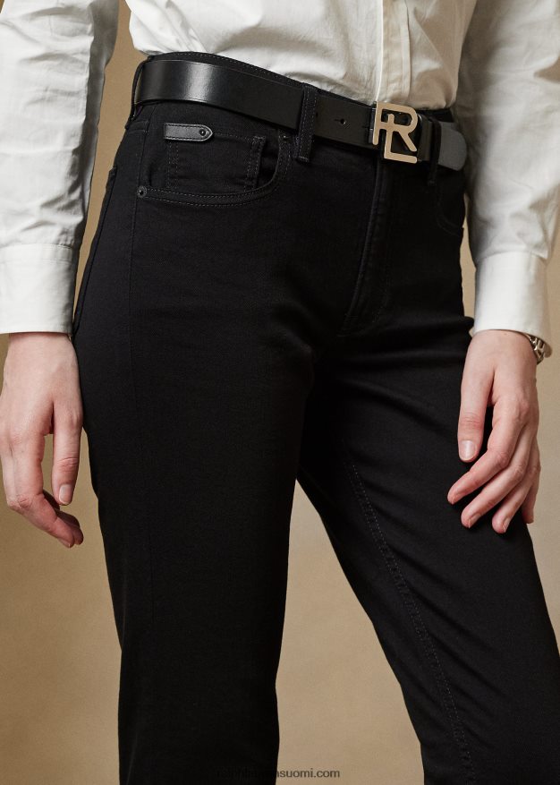 Ralph Lauren naiset 105 savukkeen farkut 0Z24ZR3585 raikas musta