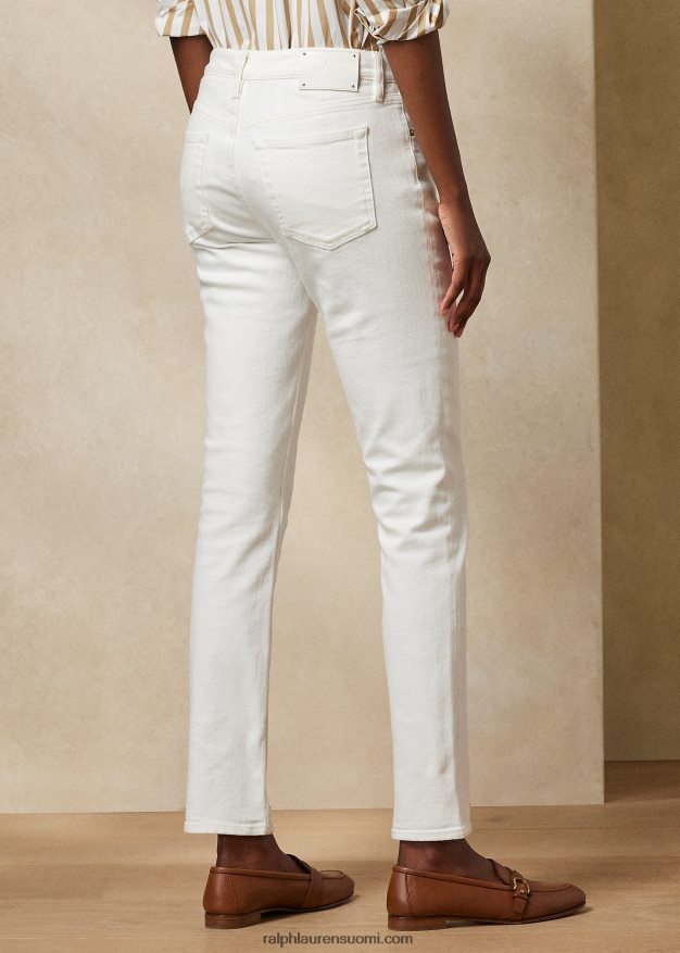 Ralph Lauren naiset 160 kapea farkku 0Z24ZR9354 huuhdeltu valkoiseksi