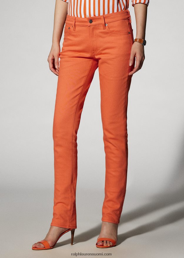 Ralph Lauren naiset 160 ohut denimfarkku 0Z24ZR3495 unikon appelsiini