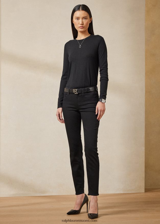 Ralph Lauren naiset 400 tulitikullinen farkku 0Z24ZR9358 raikas musta