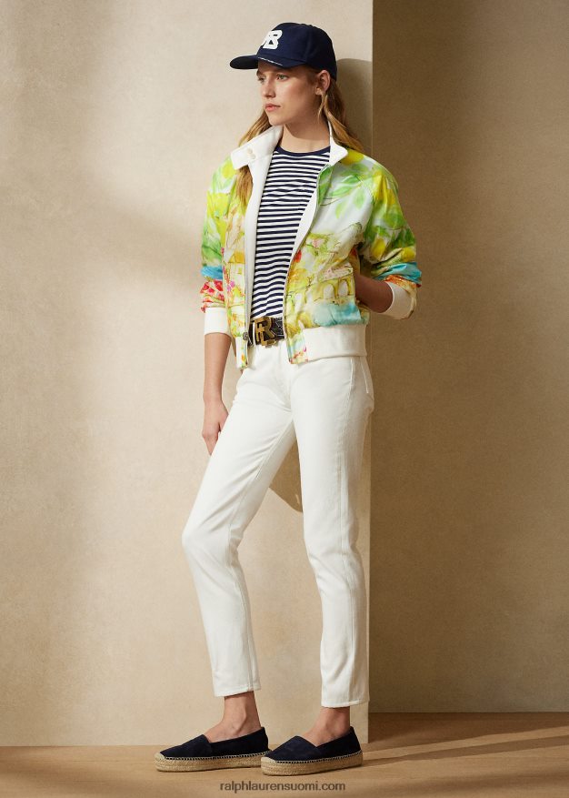 Ralph Lauren naiset 750 suora nilkkafarkku 0Z24ZR9321 helmenvalkoinen