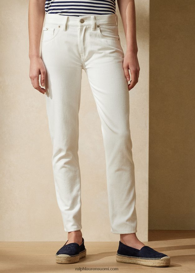 Ralph Lauren naiset 750 suora nilkkafarkku 0Z24ZR9321 helmenvalkoinen