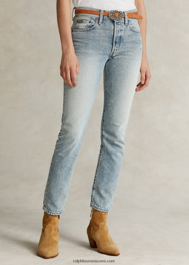 Ralph Lauren naiset callen high-rise slim jean 0Z24ZR3355 vaalea indigo