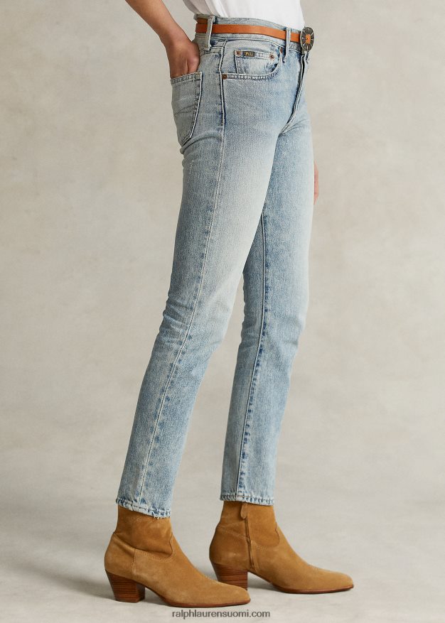 Ralph Lauren naiset callen high-rise slim jean 0Z24ZR3355 vaalea indigo