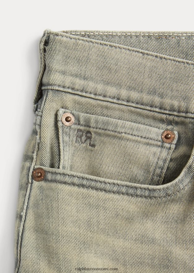 Ralph Lauren naiset joustava korkea laiha ahdistunut harmaa farkku 0Z24ZR3670 ahdistunut harmaa pesu