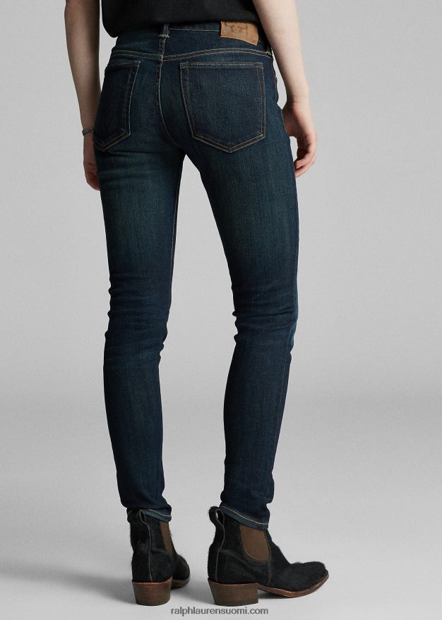 Ralph Lauren naiset joustava skinny farkku 0Z24ZR9149 sidneyn pesu