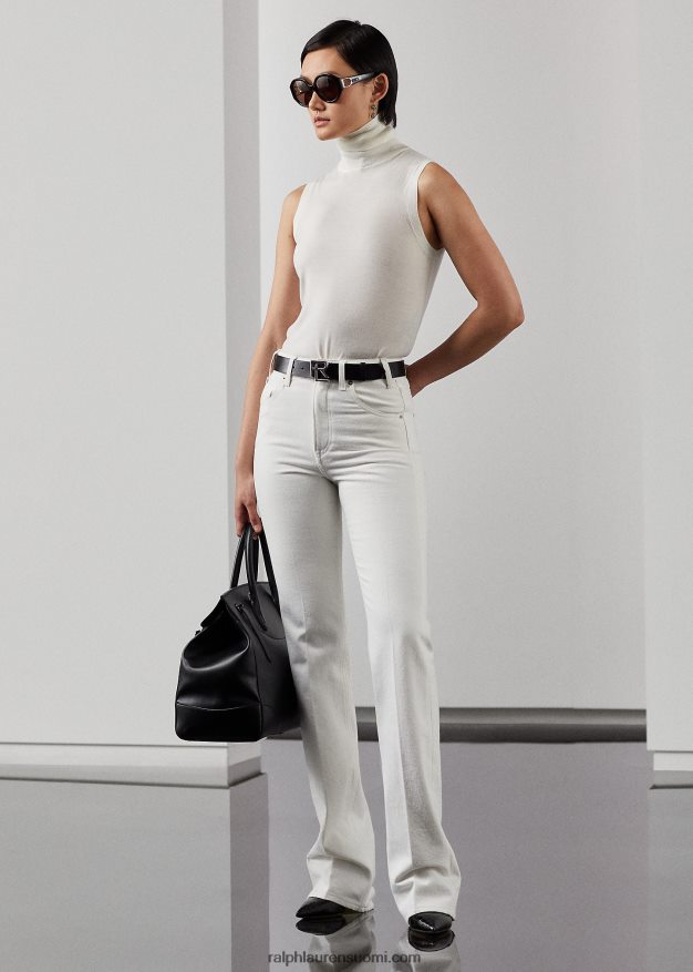 Ralph Lauren naiset kaida rento bootcut farkku 0Z24ZR9327 helmenvalkoinen