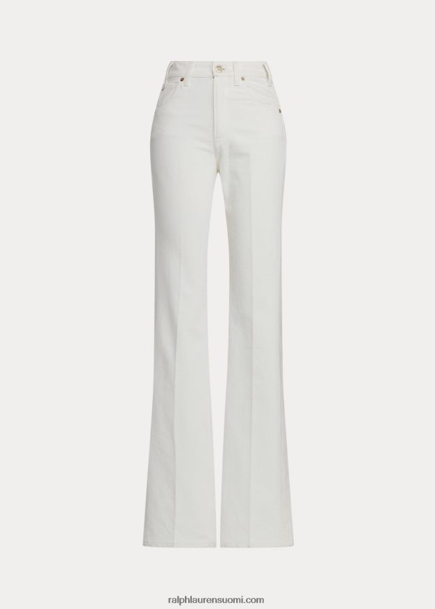 Ralph Lauren naiset kaida rento bootcut farkku 0Z24ZR9327 helmenvalkoinen