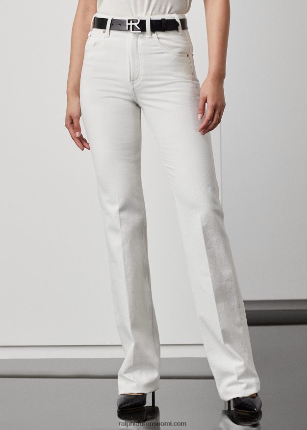 Ralph Lauren naiset kaida rento bootcut farkku 0Z24ZR9327 helmenvalkoinen