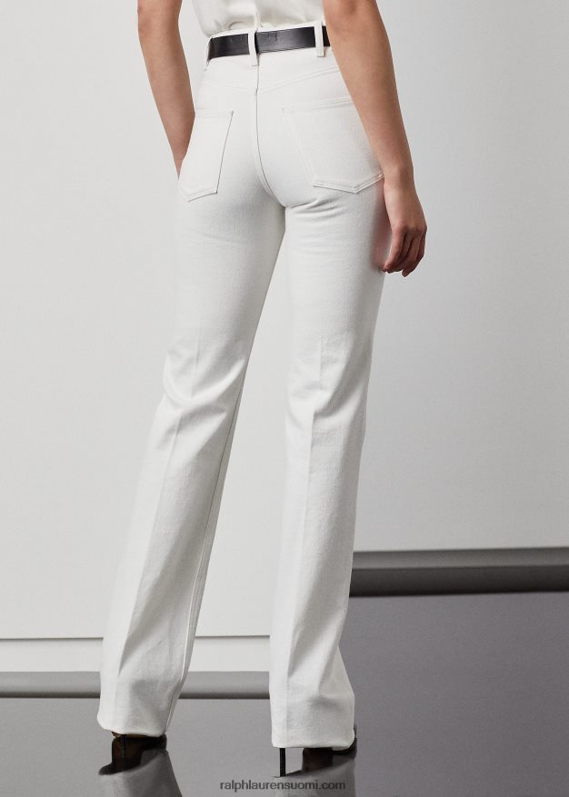 Ralph Lauren naiset kaida rento bootcut farkku 0Z24ZR9327 helmenvalkoinen