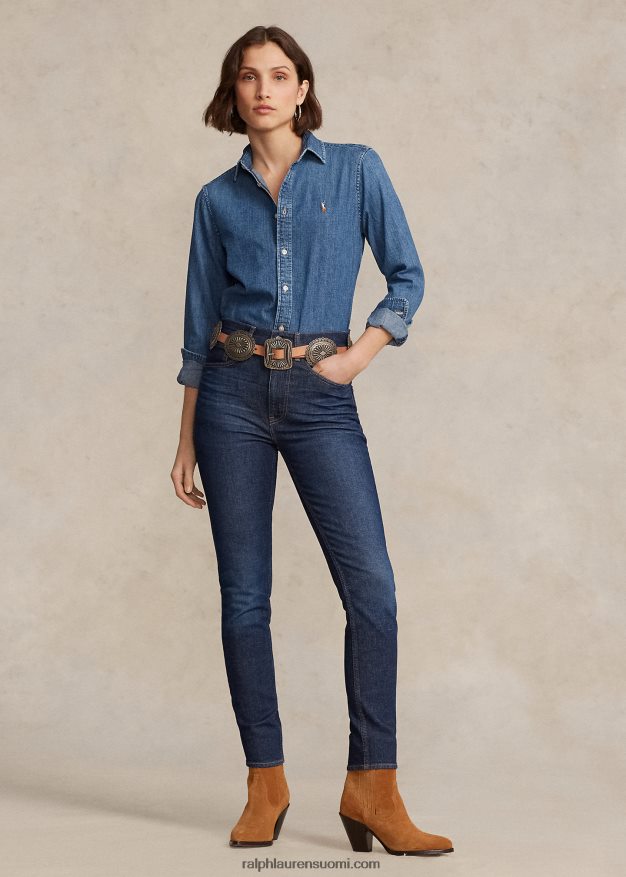 Ralph Lauren naiset korkeakorkoinen skinny farkku 0Z24ZR3149 julkkikset pesevät