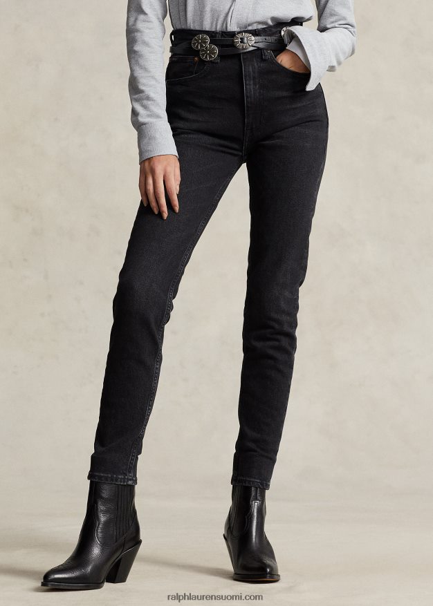 Ralph Lauren naiset korkeakorkoinen skinny farkku 0Z24ZR3172 parker pesu