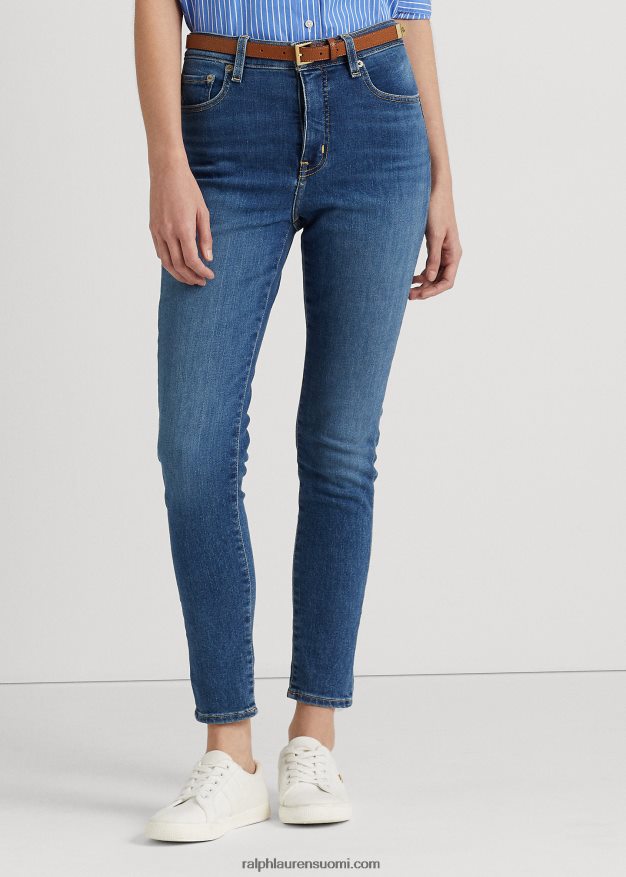 Ralph Lauren naiset korkealla kohoava kapea nilkkafarkku 0Z24ZR4196 perinnöllinen pesu