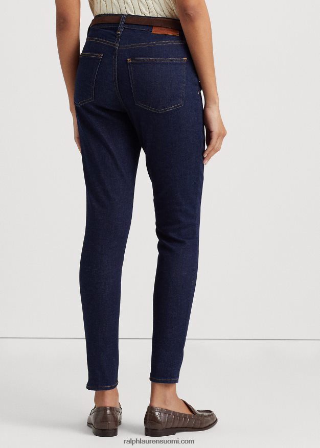 Ralph Lauren naiset korkealla kohoava kapea nilkkafarkku 0Z24ZR4197 huuhtele pesu