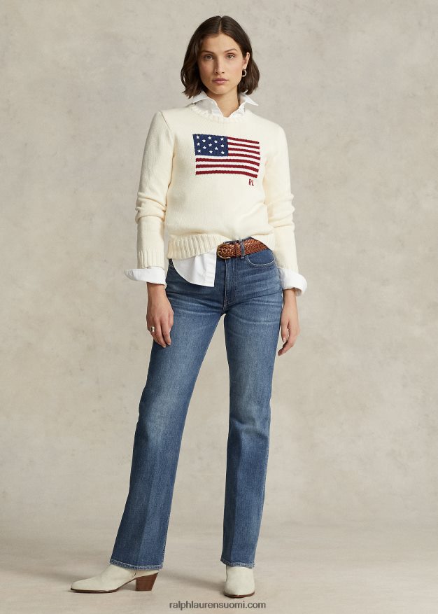 Ralph Lauren naiset korkeat suorat farkut 0Z24ZR2883 telesto pesu