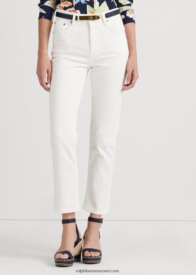 Ralph Lauren naiset korkeat suorat nilkkafarkut 0Z24ZR4475 valkoinen pesu