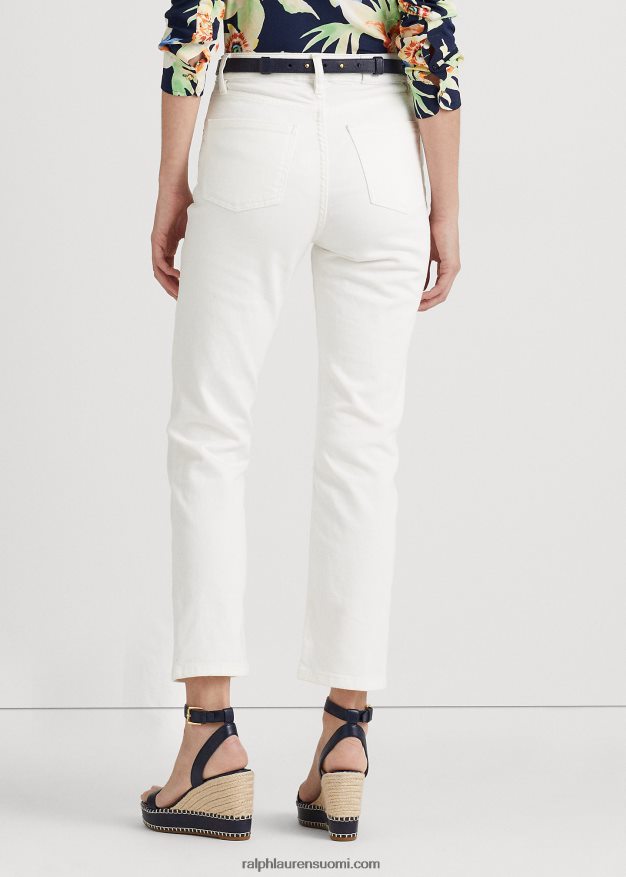 Ralph Lauren naiset korkeat suorat nilkkafarkut 0Z24ZR4475 valkoinen pesu