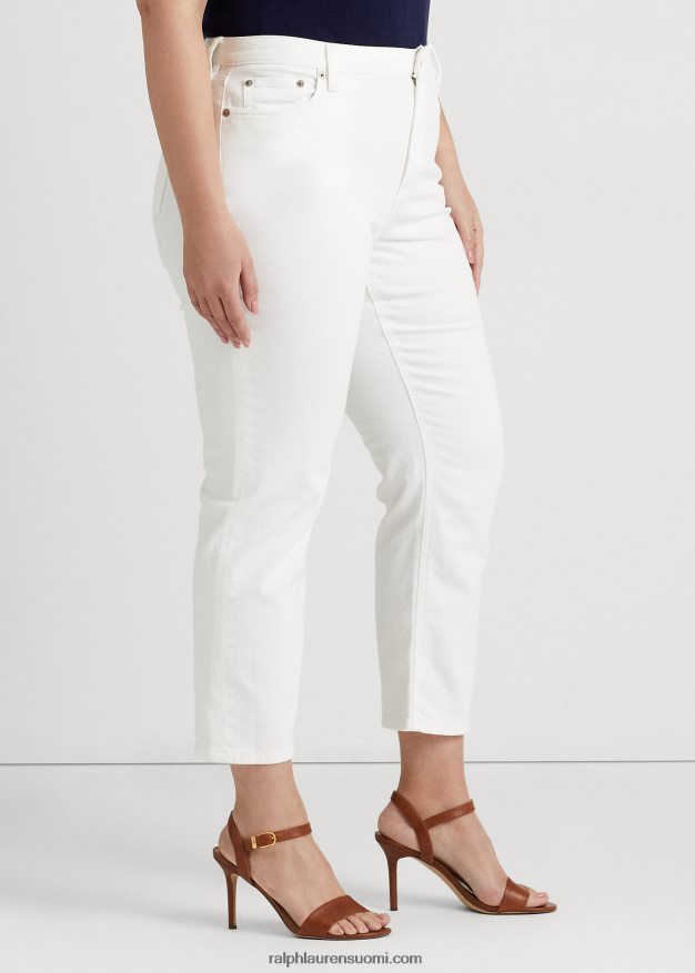 Ralph Lauren naiset korkeat suorat nilkkafarkut 0Z24ZR4717 valkoinen pesu