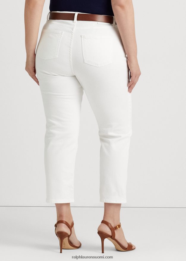 Ralph Lauren naiset korkeat suorat nilkkafarkut 0Z24ZR4717 valkoinen pesu