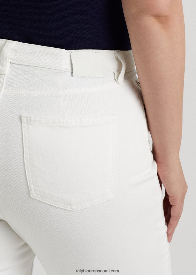 Ralph Lauren naiset korkeat suorat nilkkafarkut 0Z24ZR4717 valkoinen pesu