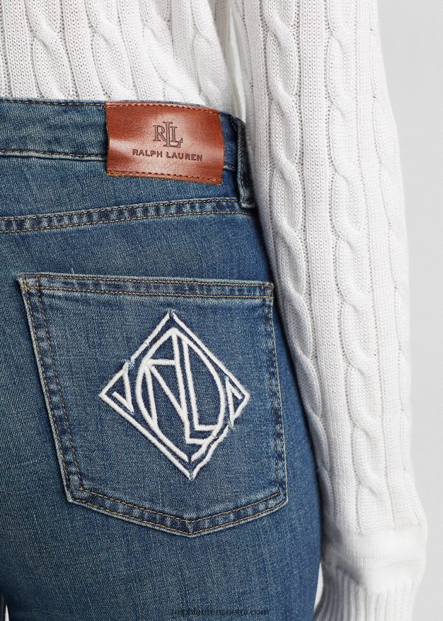 Ralph Lauren naiset korkeatasoinen farkku 0Z24ZR4175 rangeland pesu