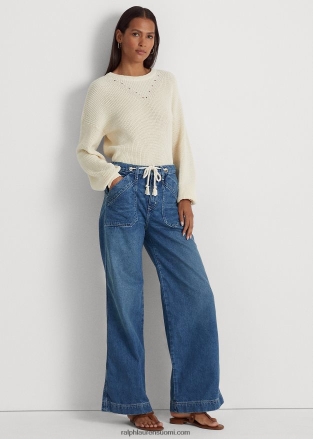 Ralph Lauren naiset leveälahkeinen farkku 0Z24ZR9548 rangeland pesu