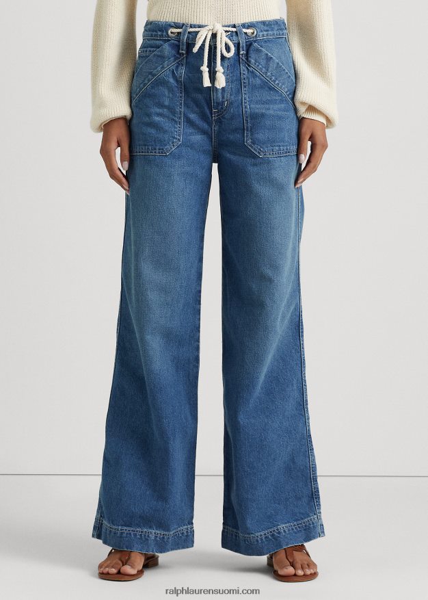 Ralph Lauren naiset leveälahkeinen farkku 0Z24ZR9548 rangeland pesu