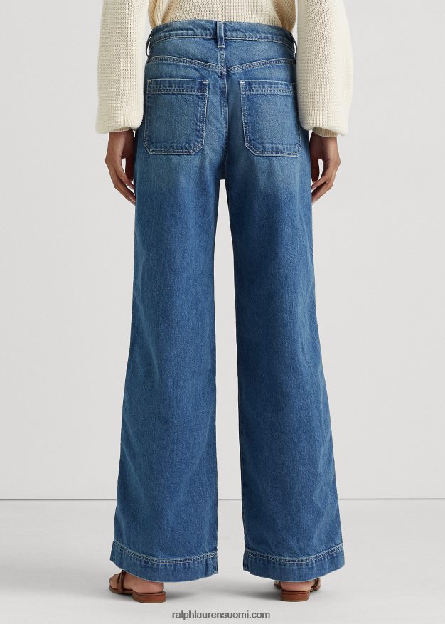 Ralph Lauren naiset leveälahkeinen farkku 0Z24ZR9548 rangeland pesu