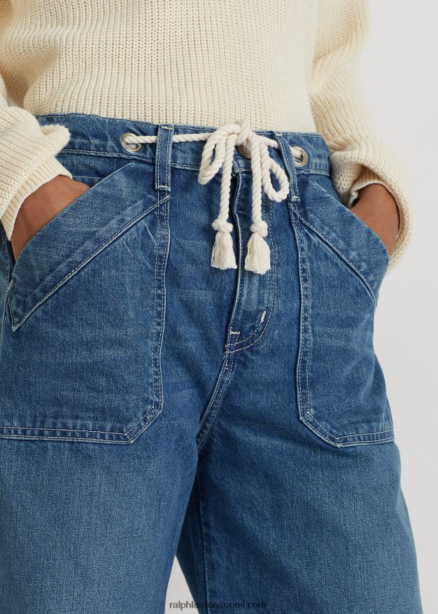 Ralph Lauren naiset leveälahkeinen farkku 0Z24ZR9548 rangeland pesu