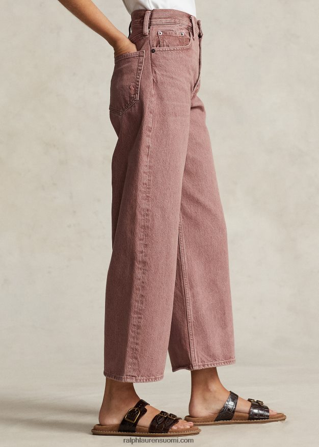 Ralph Lauren naiset leveälahkeinen lyhennetty farkku 0Z24ZR3215 mimas pesu