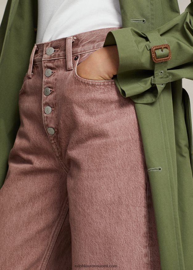 Ralph Lauren naiset leveälahkeinen lyhennetty farkku 0Z24ZR3215 mimas pesu