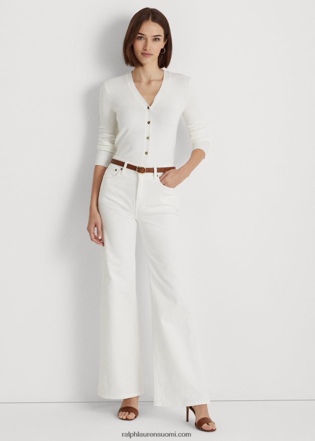 Ralph Lauren naiset levenevä korkea kerrosfarkku 0Z24ZR9448 valkoinen pesu