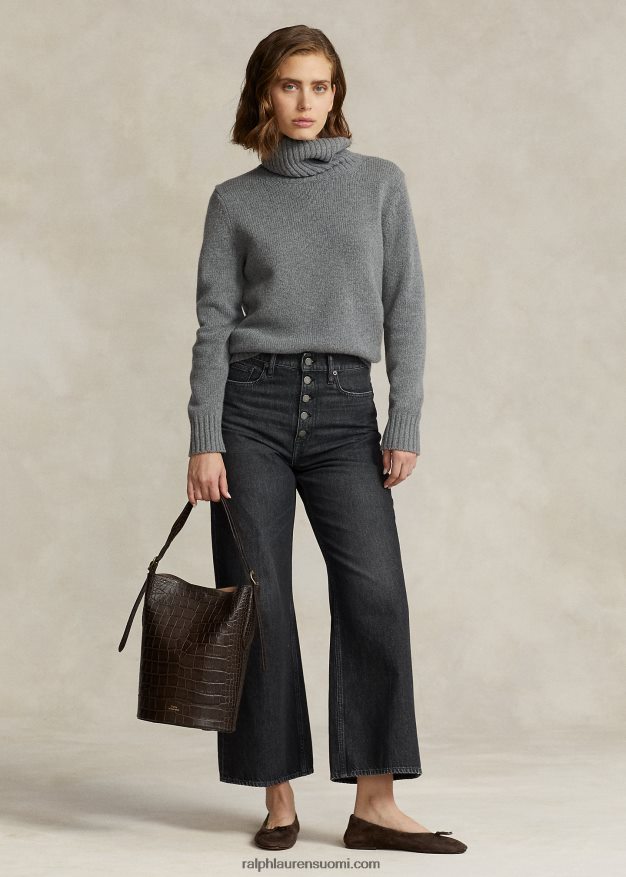 Ralph Lauren naiset lyhennetty leveälahkeinen farkku 0Z24ZR2890 angelou pesu