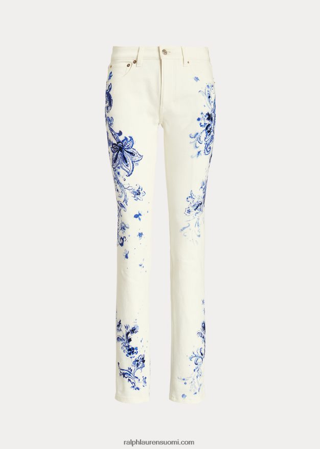 Ralph Lauren naiset paisley 160 slim denim -farkku 0Z24ZR9318 ombre paisley